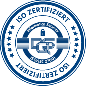 Siegel ISO zertifiziert