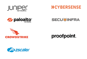Logos der am Security Day teilnehmenden Hersteller 